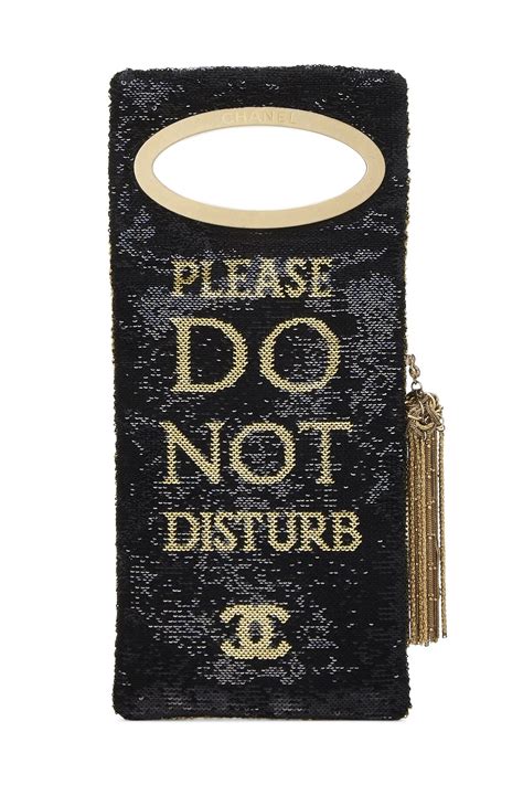 chanel do not disturb bag price|CHANEL Sequin Do Not Disturb Minaudiere Clutch Black.